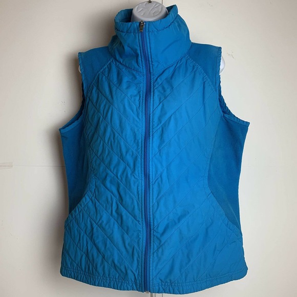 Columbia Vest Blue Full Zip Insulated - Picture 1 of 7